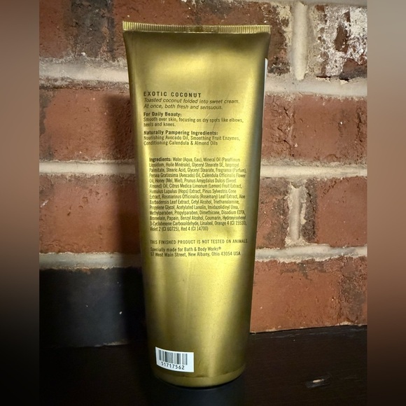 Bath & Body Works‎ Exotic Coconut Body Cream RARE Tube NEW - Picture 2 of 2
